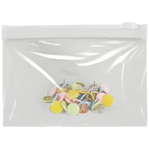 topmatic® Gleitverschlussbeutel 12,5 x 9,0 cm transparent/weiß 1 St.