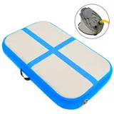 vidaXL Gymnastikmatte, Aufblasbare mit Pumpe 60x100x10 cm Blau