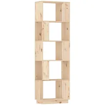 furnicato Bücherregal 51 x 25 x 163,5 cm Braun