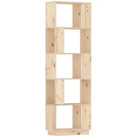 furnicato Bücherregal 51 x 25 x 163,5 cm Braun