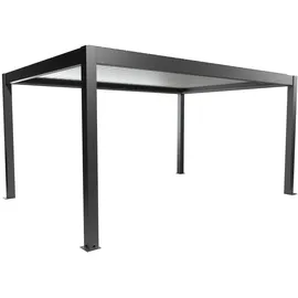 Biohort Pergola 5 m x 3,5 m Dunkelgrau-Silber