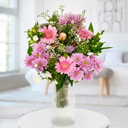 Blumenstrauß Klassiker mit Vase, verschiedene Größen