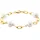 Julie Julsen Armband 925er Sterling Silber vergoldet mit 4 Perlen Größe 19 cm