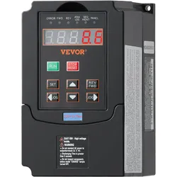 VEVOR Frequenzumrichter VFD 0,75kW 220V 1-/3-Phasen-Eingang auf 3-Phasen-Ausgang