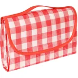 AYBUY Picknickdecke, 200 x 200cm, Faltbare Campingdecke mit wasserdichter Unterseite,sandfeste Stranddecke mit Tragegriff,Waschbar Picknickdecken für 3-4 Personen Outdoor, Camping, Strand, Park(Rot)