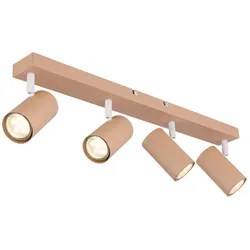 Deckenstrahler Deckenlampe Spotlampe Wohnzimmerlampe verstellbar pfirsich L 56cm