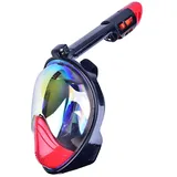 JKELPV Taucherbrille UV Anti Fog Tauchen Volle Gesicht Maske Beschichtung Unterwasser Gläser Breite Scuba Schnorcheln Erwachsene Scuba Speerfischen Tauchmasken