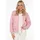 Zwillingsherz Bomberjacke "Be Happy" modisch, Kontrastdetails, regular fit, langärmelig, mit Herzsticker rosa S (36)