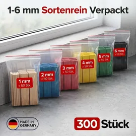 Inovatec Holz Verglasungsklötze 80 x 24 mit Eimer
