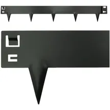 Intergarden Rasenkante Metall 600 x 16 cm 1 schwarz