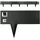Intergarden Rasenkante Metall 600 x 16 cm 1 schwarz