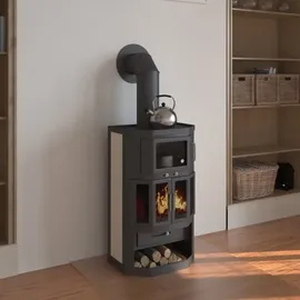 VICTORIA Taro 2F mit Backfach + Herdplatte Keramik / Korpus schwarz 9,53 kW