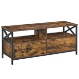 VASAGLE Lowboard, 2 Schubladen, 2 Fächern, Breite 120cm