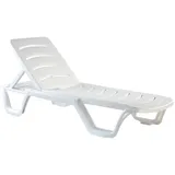 4er Set Sonnenliege Outdoor-Liege Strandliege Gartenliege Klappbar CLP