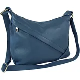 toscanto Handbags Schultertasche petrolblau Leder OTT191SB3 | Blau