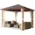 TOOLPORT Gartenpavillon 3 x 3 m braun/champagner