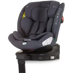Chipolino Kindersitz Tourino i-Size (40-150cm) Isofix, höhenverstellbar, drehbar dunkelgrau