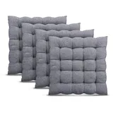 BestLivings Sitzkissen 40 x 40 cm grau 4 St.