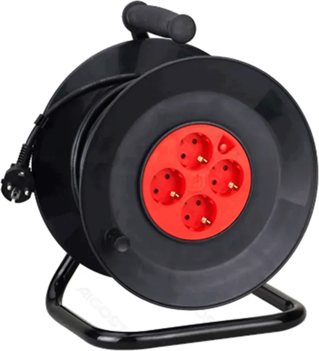 Aigostar Kabeltrommel, 4-fach, 3G1,5 mm2, 50 m, Schuko