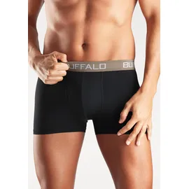 Buffalo Boxershorts unifarben schwarz XL 4er Pack
