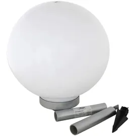 Kynast Kugelleuchte Kunststoff 20 cm Solar Erdspieß weiß