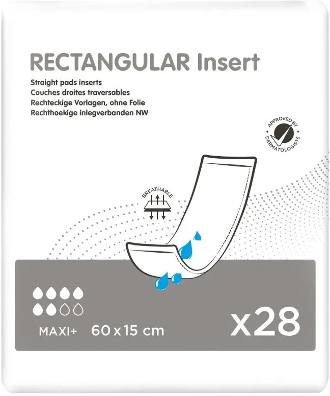 Rectangular Insert Maxi+ Rechteckvorlagen, ohne Folie, 60 x 15 cm 4 x 28 = 112 Stück