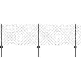 vidaXL Zaun 0,6 x 25 m Grau/Stahl