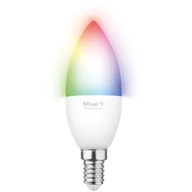 Trust E14 LED RGBCW CANDLE WI-FI Smarte WiFi LED-Lampe, weiß und farbig, Fassung E14, von Ihrem Smartphone/Tablet zu steuern