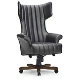 aea Chefsessel Holz/Kunstleder Schwarz