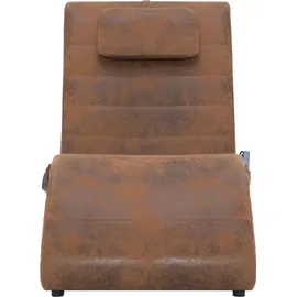 vidaXL Chaiselongue Loungesessel braun