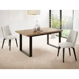 WFL GROUP Lancelot 140 x 80 x 75 cm braun