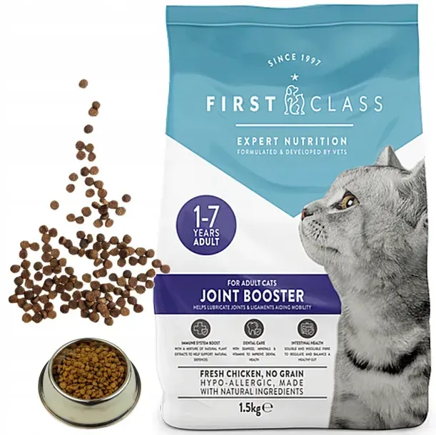 First Class Joint Booster 1.5kg - Katzentrockenfutter, Monoprotein mit Huhngeschmack