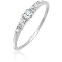 Elli Verlobungsring »Verlobung Diamanten (0.14 ct) 585 Gold«, 34015014-52 Silber + weiß 0.022 carat ct P1 = bei 10-facher Vergrößerung erkennbare Einschlüsse