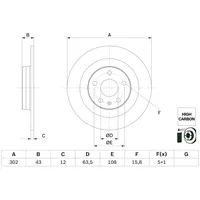 Bosch Bremsscheibe 0 986 479 F31