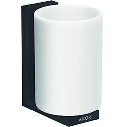hansgrohe Axor Zahnbecher 42604670 Glas, Wandmontage, mattschwarz