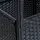 Estexo Polyrattan Beistelltisch 57 x 57 x 72 cm Schwarz