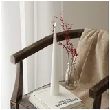 Deluxe Homeart Kegelkerze LED 5 cm 38 cm weiß