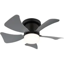 GLOBO LED Ventilator 40,6 cm Deckenventilator Schwarz