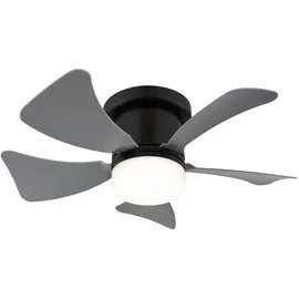 GLOBO LED Ventilator 40,6 cm Deckenventilator Schwarz