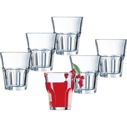 Emilja Whiskyglas Granity Glas 27cl – 6 Stück Whiskyglas Wasserglas