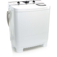 Wiltec WT-9000 2 Kammern Camping Waschmaschine 350W Waschautomat mit Schleuder 5kg Wäsche mit Timer