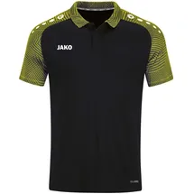 Jako Performance Poloshirt Herren schwarz/soft yellow L