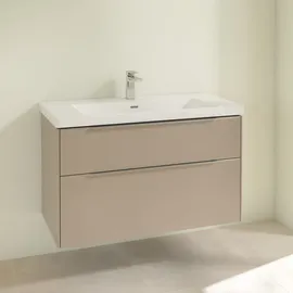 Villeroy & Boch Waschbeckenunterschrank Subway 3.0 2 Auszüge 97,3 x 57,9 x 47,8 cm Taupe