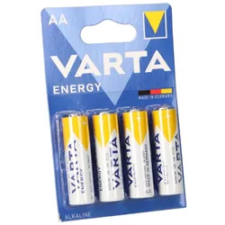 Varta Energy AlMn AA 1,5V Mignon Batterie 4er Blister