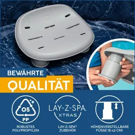 BESTWAY Whirlpoolsitz Grau 40,8 x 31,5 x 20 cm