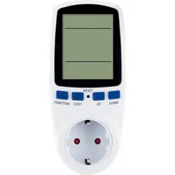 SCHWAIGER Energiekostenmessgerät, mit Display - weiss