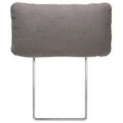 Kopfstütze HOME AFFAIRE "Husum", grau (hellgrau), B:50cm H:25cm T:11cm, Luxus-Microfaser ALTARA NUBUCK (100% Polyester) Luxus-Microfaser mit Druck (100% Polyester) Luxus-Microfaser in Lederoptik (100% Polyester) , Polsterauflagen, mit Kontrastnaht