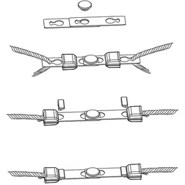 ako fencing Litzclip Safety Link Seilverbinder für Weidezaunseil Ø 6 mm