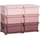Homcom Schubladenschrank Kunststoff 75 x 37 x 56,5 cm Rosa