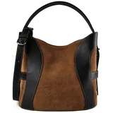 Aigner Deborah M Beuteltasche Leder Oat Beige/Braun